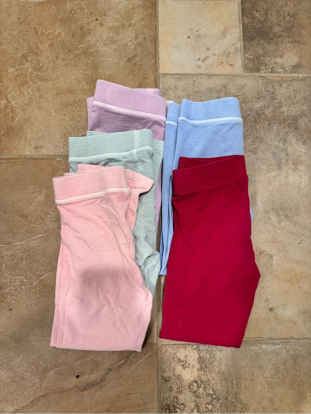 Crewcuts Girls Leggings Set in Pink, Light Blue, Mint, Lavender, and Red